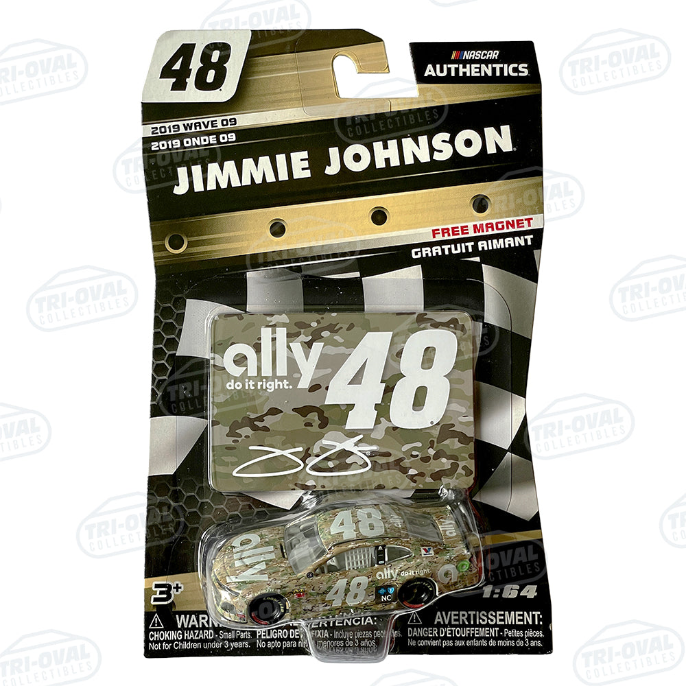 Jimmie Johnson 2019 Wave 9 NASCAR Authentics 1 64 Die cast Tri oval Collectibles