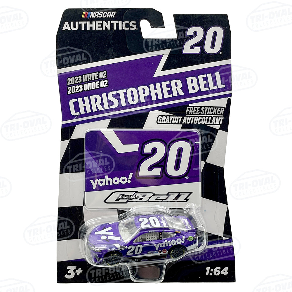 Christopher Bell Yahoo 2023 Wave 2 NASCAR Authentics 1 64 Diecast