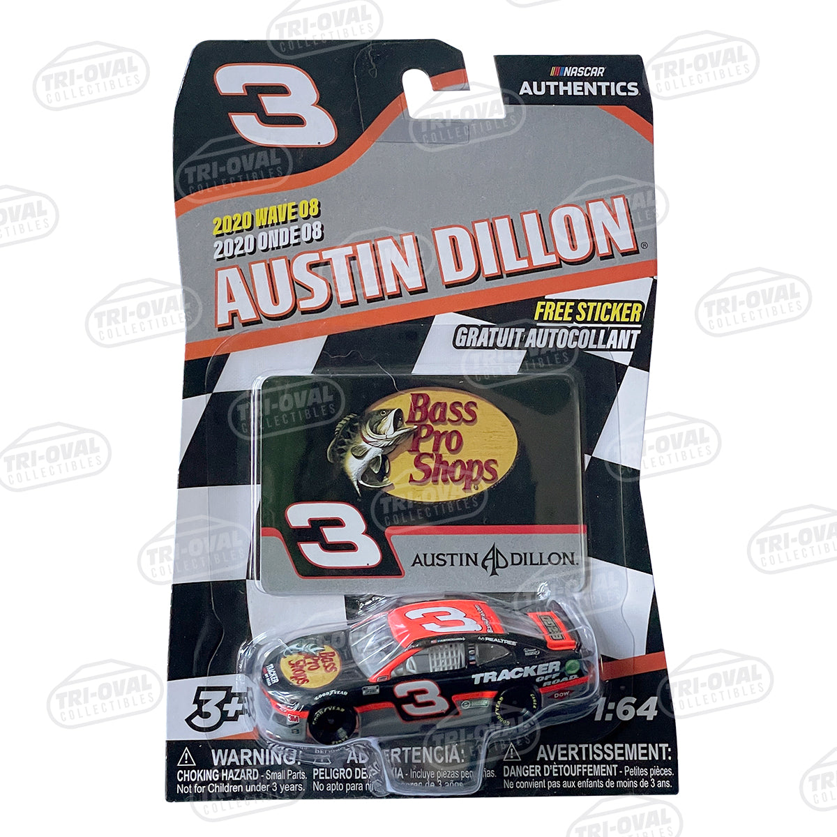 Austin Dillon NASCAR Authentics 1 64 Die cast 2020 Wave 8 Tri