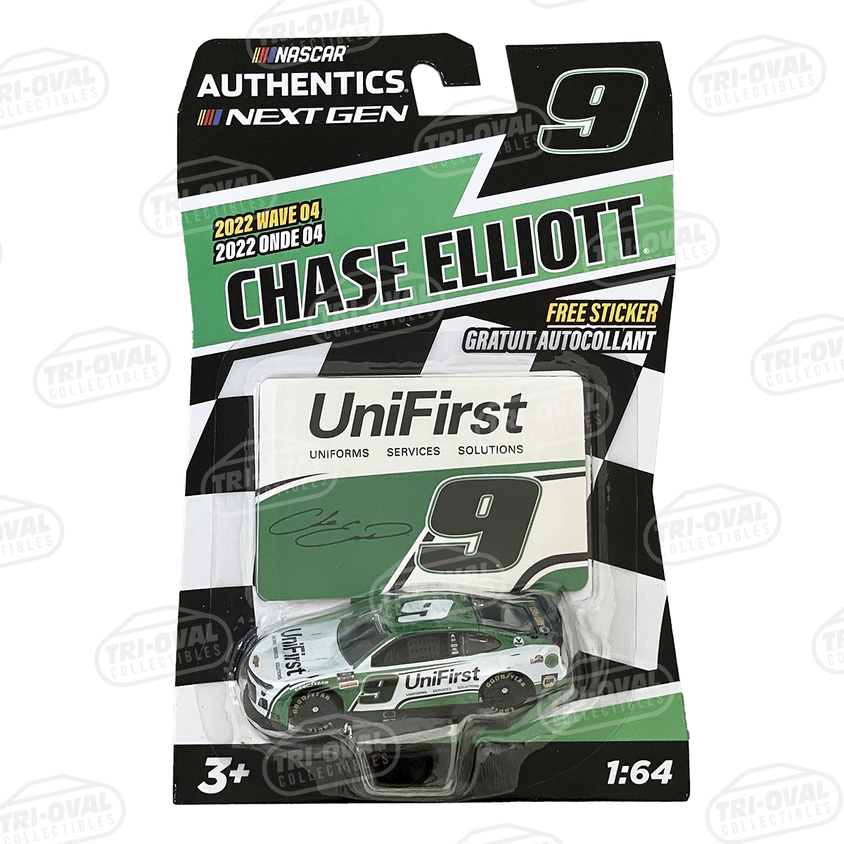 Chase Elliott NASCAR Authentics 2022 Wave 4 Diecast Tri oval