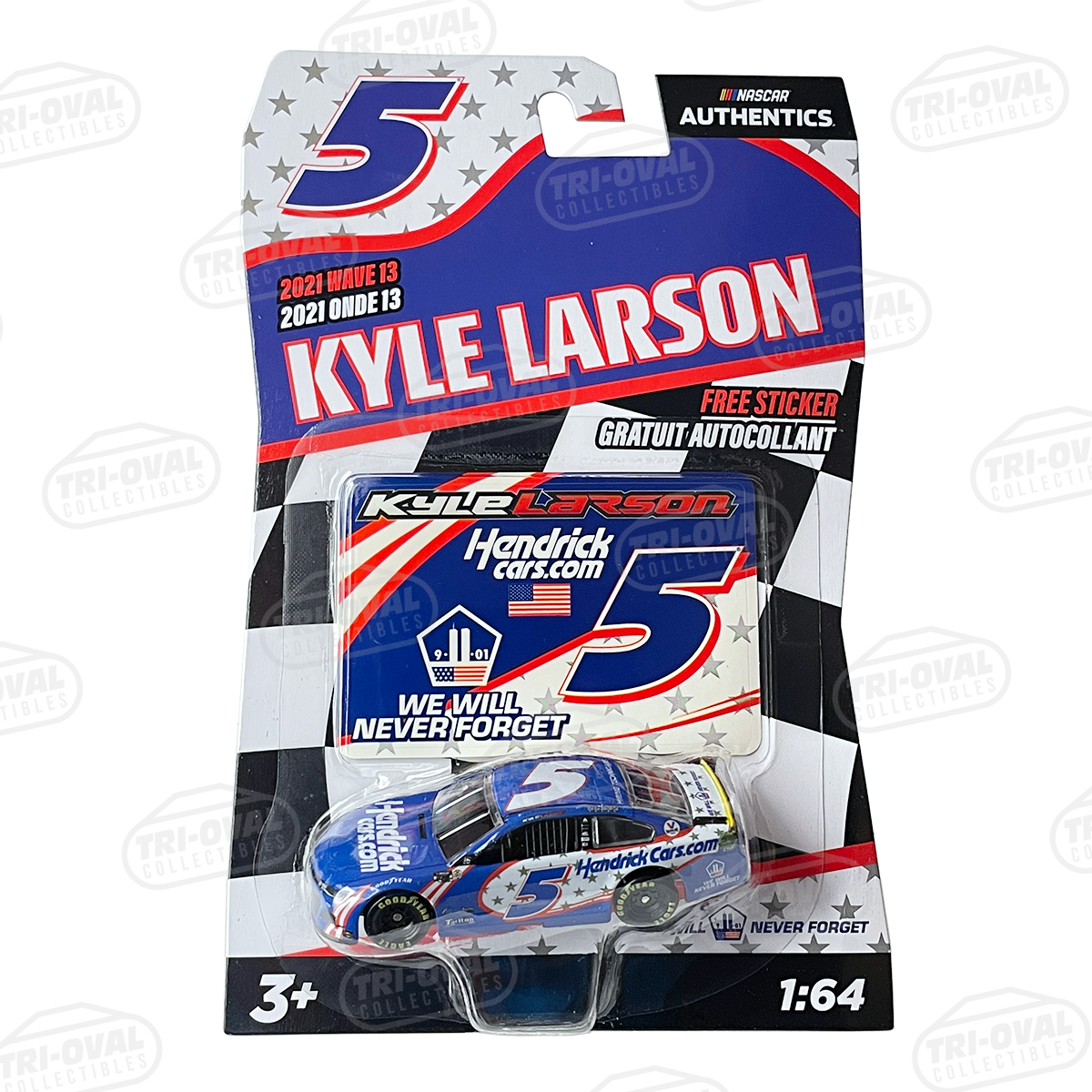 Kyle Larson NASCAR Authentics 2021 Wave 13 Diecast Tri oval