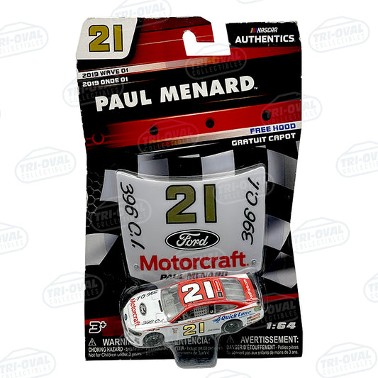 Paul Menard Motorcraft Throwback 2019 Wave 1 NASCAR Authentics 1:64 Diecast