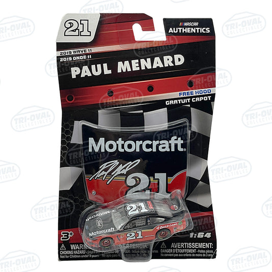 Paul Menard #21 Motorcraft Throwback 2019 Wave 11 NASCAR Authentics 1:64 Diecast
