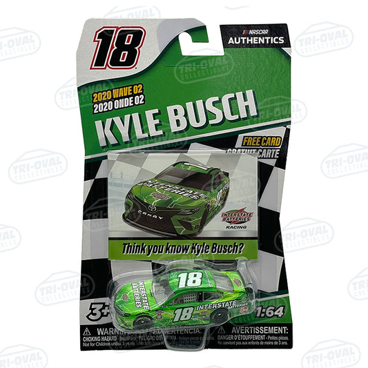 Kyle Busch #18 Interstate Batteries 2020 Wave 2 NASCAR Authentics 1:64 Diecast