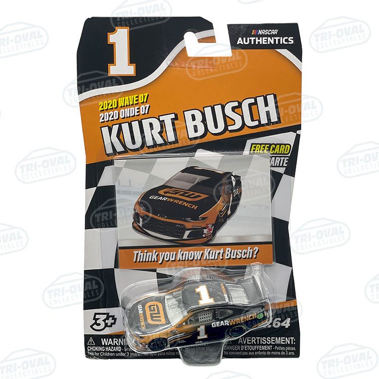 Kurt Busch #1 GEARWRENCH 2020 Wave 7 NASCAR Authentics 1:64 Diecast