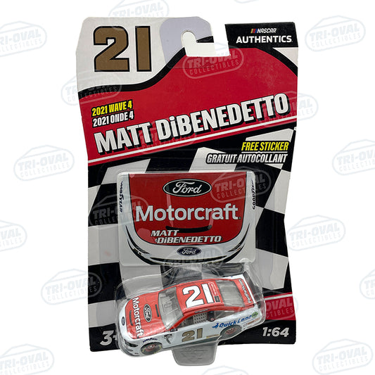 Matt DiBenedetto #21 Motorcraft 2021 Wave 4 NASCAR Authentics 1:64 Diecast