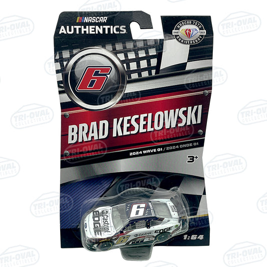 Brad Keselowski #6 Castrol Edge Patriotic 2024 Wave 1 NASCAR Authentics 1:64 Diecast