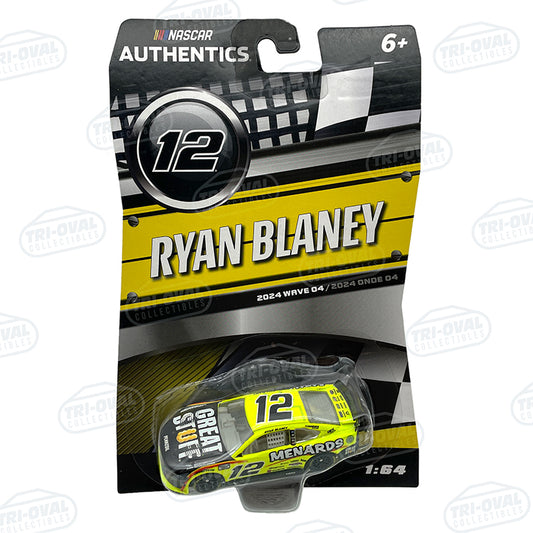 Ryan Blaney Menards Great Stuff 2024 Wave 4 NASCAR Authentics 1:64 Diecast