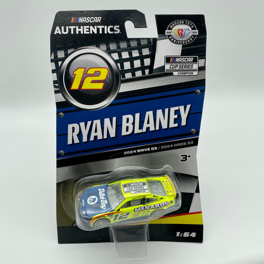 Ryan Blaney Menards Dutch Boy Champion 2024 Wave 3 NASCAR Authentics 1:64 Diecast