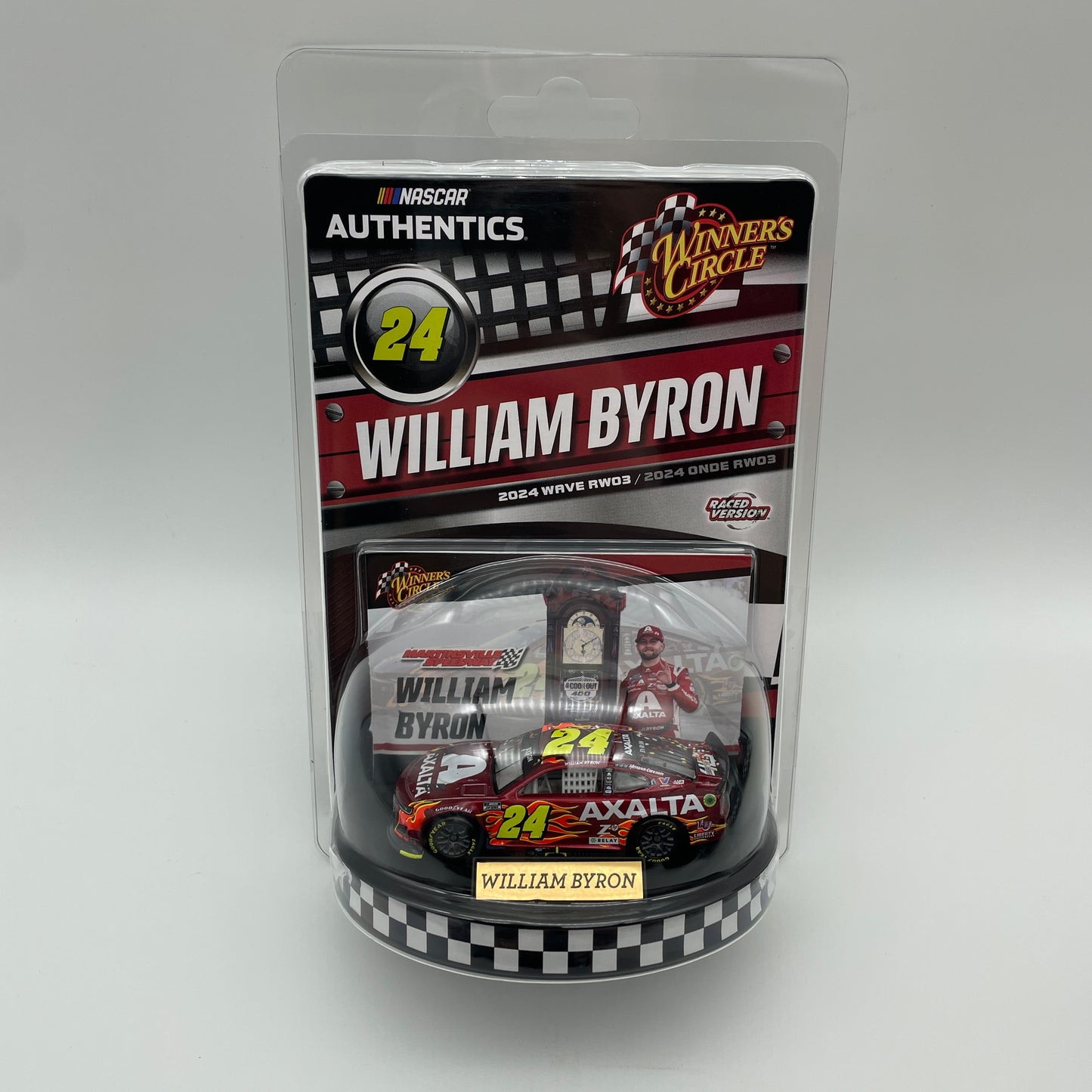 William Byron Axalta HMS 40th Anniversary Martinsville Win 2024 Wave RW03 Winner's Circle 1:64 Diecast