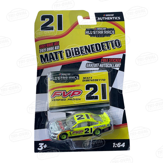 Matt DiBenedetto #21 Menards/FVP All-Star 2021 Wave AS1 NASCAR Authentics 1:64 Diecast