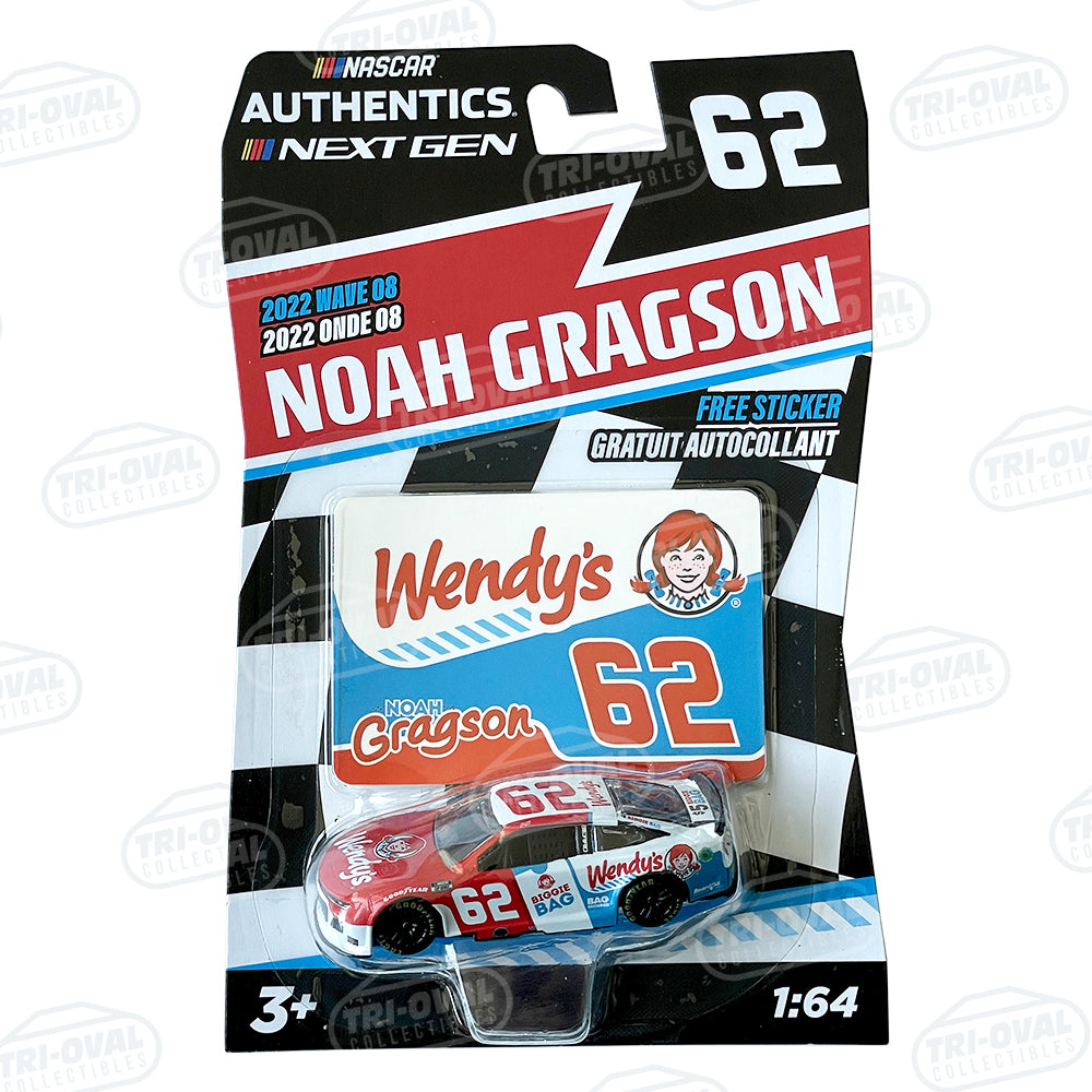 Noah Gragson 2022 Wave 8 #62 Wendy's NASCAR Authentics