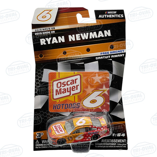 Ryan Newman Oscar Mayer Patriotic 2019 Wave 9 NASCAR Authentics 1:64 Diecast