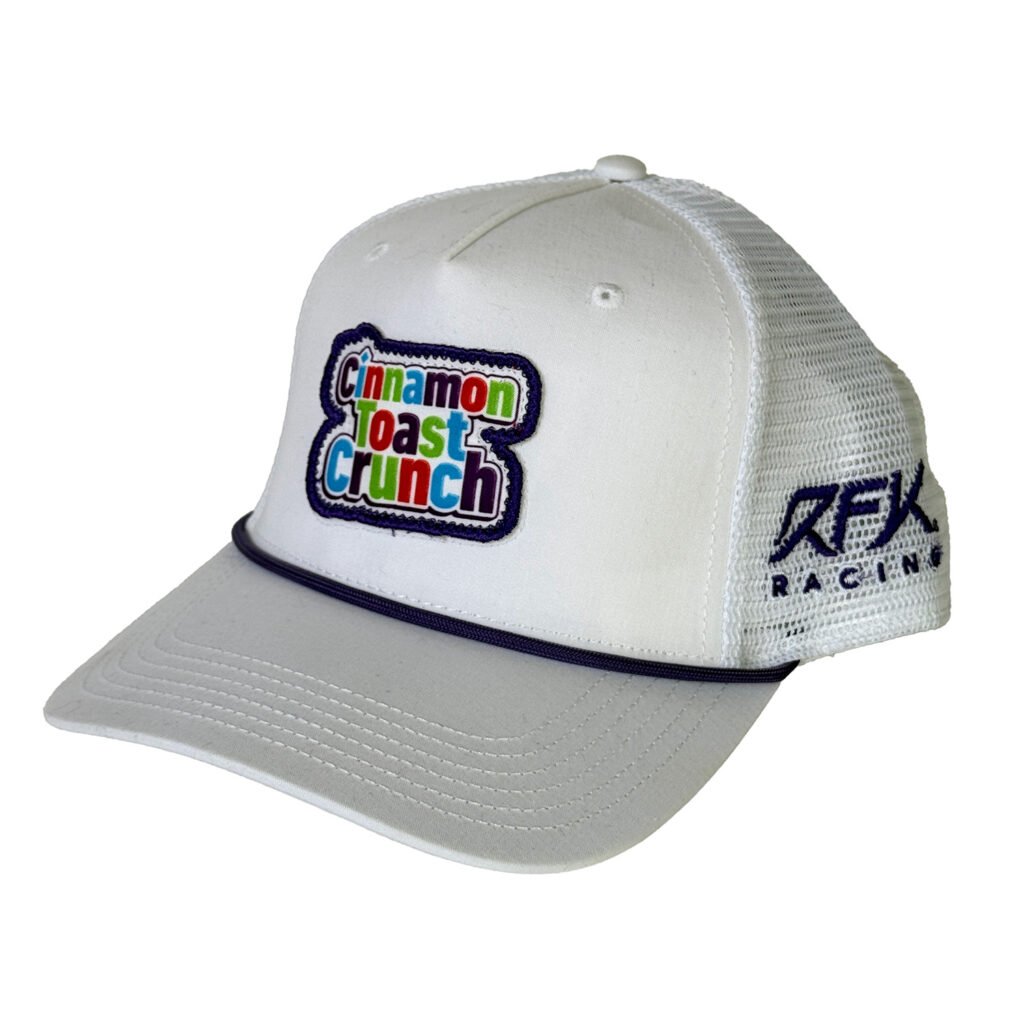 Chris Buescher Cinnamon Toast Crunch snapback hat (angled)