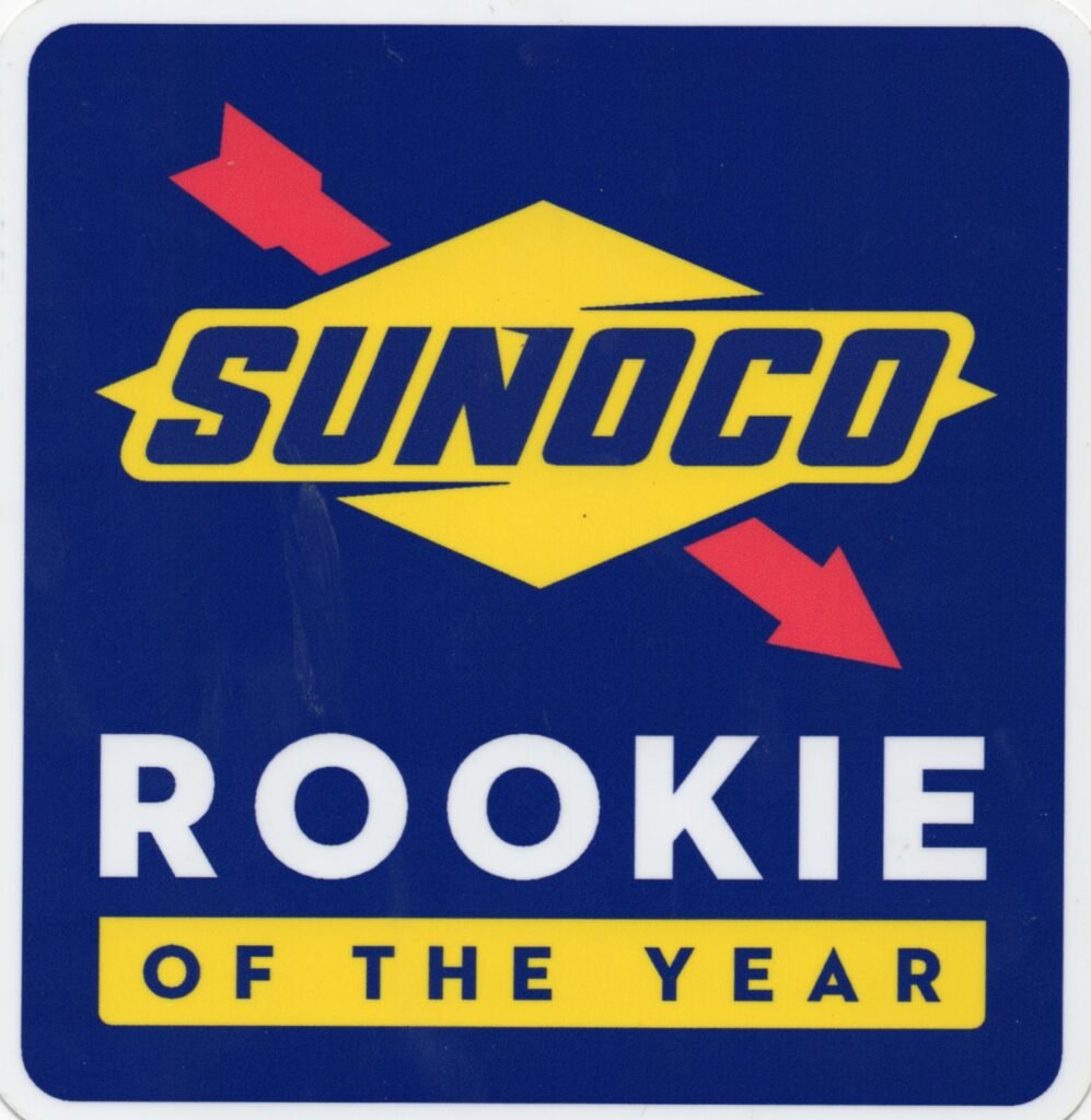 Sunoco Rookie of the Year NASCAR decal